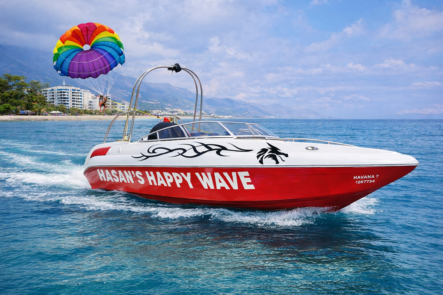 Hasans Happy Wave Water Sports - Alanya Paraşüt Teknesi Yazısı 2