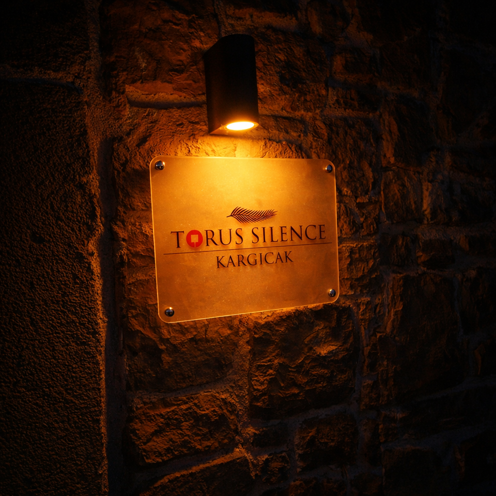 Torus Silence - Pleksiglas Ofis Tabelası