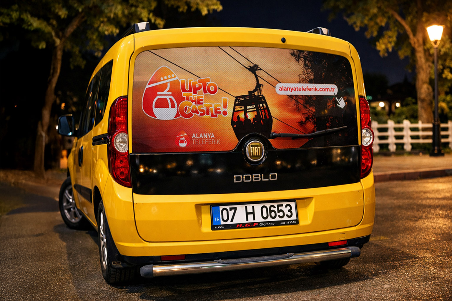 Alanya Teleferik - Taksi Cam One Way Vision Dijital Baskı